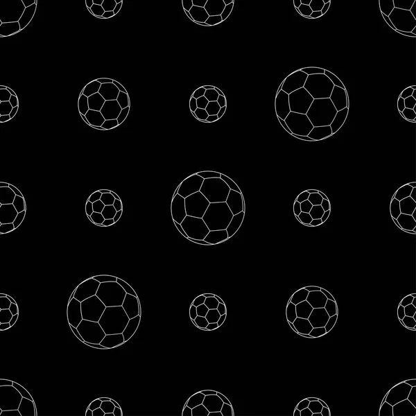 Fotbalový míč bezešvé vzor — Stockový vektor