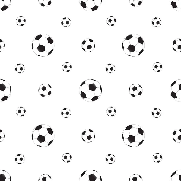 Soccer ball seamless pattern — Stock Vector