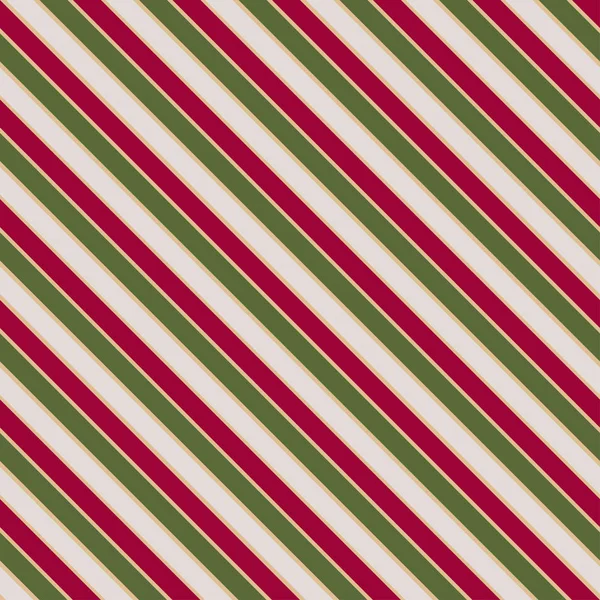 Vector seamless texture in Christmas colors with slating lines . — Stock Vector