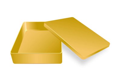 Vektör metal kutuları kümesi. Hediye kutuları