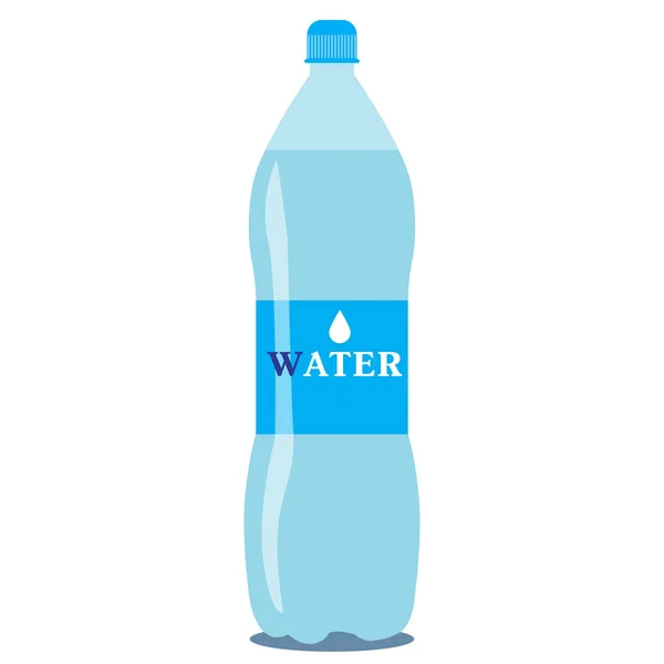 向量1升纯净的水瓶在白色背景 Epps — 图库矢量图片