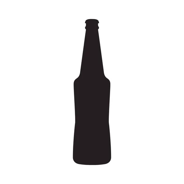 Egy sörösüveg elszigetelt fehér background — Stock Vector