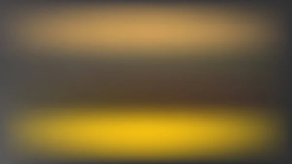 Vector oskärpa bakgrund med två horisontella gyllene fläckar — Stock vektor