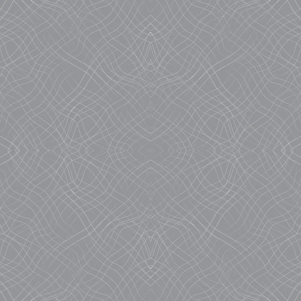 Vektor nahtloses Muster mit welligen Linien auf grauem Hintergrund — Stockvektor