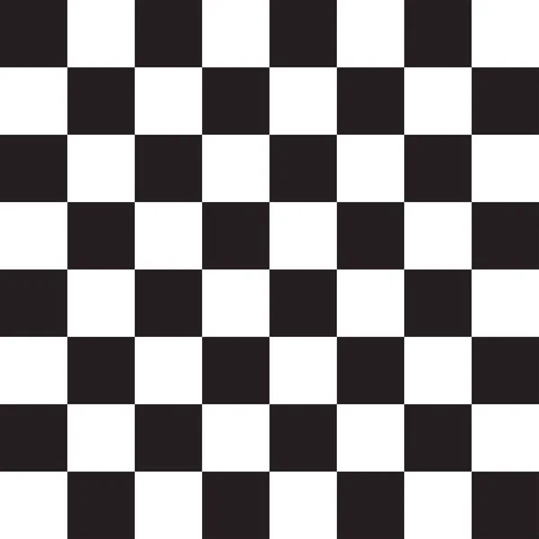 Vector chess field in black and white colors. Seamless texture — Stock Vector
