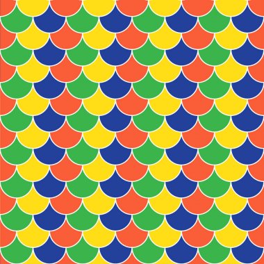 Kabuk süsile vektör çok renkli desen. Dikişsiz doku