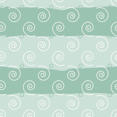 Vektör sorunsuz arka plan. Dalgalı bir arka plan üzerinde beyaz düzenli girdap elemanları