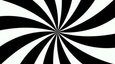 Siyah ve beyaz güneş patlaması radyal arka plan desen animasyonu. Renkli arka Pop Motion video.