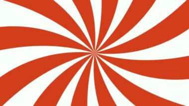Kırmızı ve beyaz güneş patlaması radyal arka plan desen animasyonu. Renkli arka Pop Motion video.
