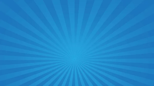 Vektor Pop Art bunte Strahlen Hintergrund. blauer Hintergrund — Stockvektor