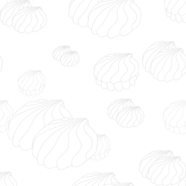 Διάνυσμα λευκό φόντο με περίγραμμα zephir. Σχέδιο χωρίς ραφή — Διανυσματικό Αρχείο