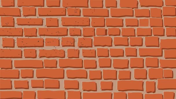 Latar belakang dinding bata tua. Menggerakkan templat web batu bata — Stok Video