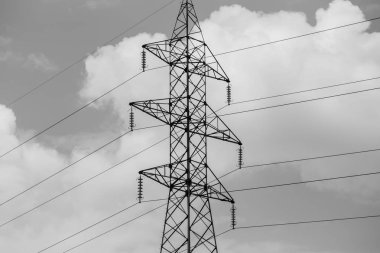 Elektrik iletim, yüksek gerilim, enerji hatları, elektrik