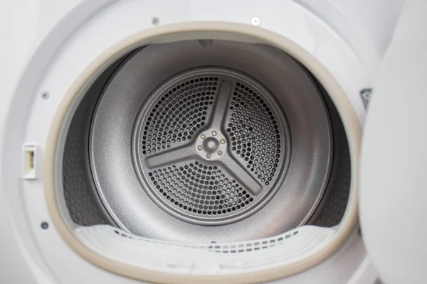 Inner Part Clothes Dryer Located Toilet Saves Man Time — стоковое фото