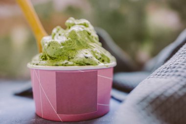 Lezzetli yumuşak dondurma 