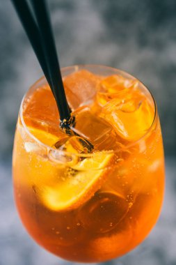 Parlak kokteyl, yakın çekim