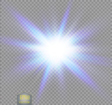 Yaratıcı kavramı vektör parlama ışık efekti kümesi patlamaları ile siyah arka plan üzerine izole sparkles yıldız. Örnek şablon sanat tasarlamak için kutlama ilanı Noel için sihirli flash enerji ray. Vektör