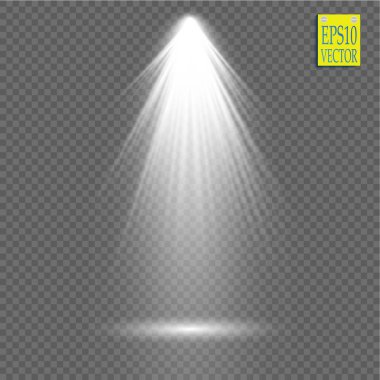 Vektör Spotlights. Sahne. Işık Efektleri Sihirli konsept