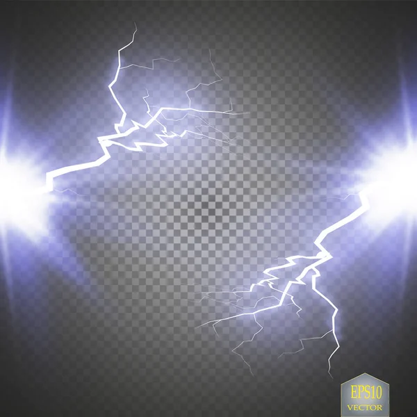 Blaue Abstrakte Energieschock Explosion Besonderer Lichteffekt Mit Funken Vektor Leuchtkraft — Stockvektor