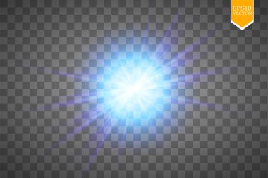 Parlak ışık efektlerinden oluşan yaratıcı bir konsept vektör kümesi siyah arka planda izole edilmiş kıvılcımlarla parlar. Resim tasarımı için, Noel kutlaması için pankart, sihirli ışık ışını