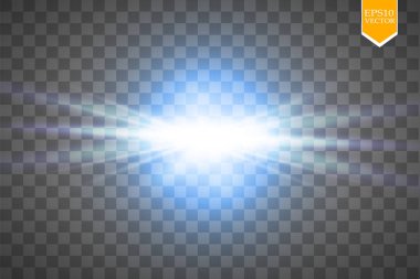 Parlak ışık efektlerinden oluşan yaratıcı bir konsept vektör kümesi siyah arka planda izole edilmiş kıvılcımlarla parlar. Resim tasarımı için, Noel kutlaması için pankart, sihirli ışık ışını