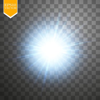 Parlak ışık efektlerinden oluşan yaratıcı bir konsept vektör kümesi siyah arka planda izole edilmiş kıvılcımlarla parlar. Resim tasarımı için, Noel kutlaması için pankart, sihirli ışık ışını