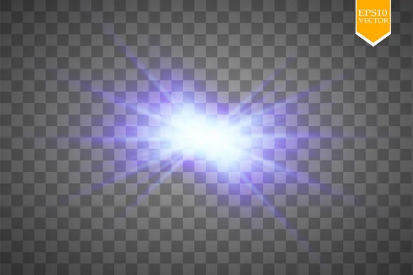 크리에이티브 컨셉인 Vector 효과를 별들로 구성되어 있으며 배경에서 분리되어 반짝인다 — 스톡 벡터
