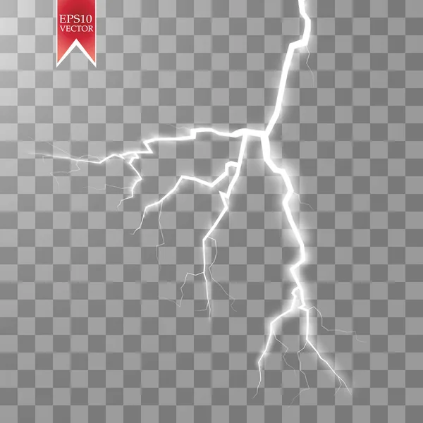 Rayo Eléctrico Vectorial Efecto Energético Luminosa Llamarada Chispas Sobre Fondo — Archivo Imágenes Vectoriales