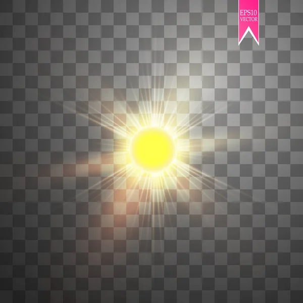 Vector Modern Sun Set Sample Background Sunshine Design May International — Stock Vector