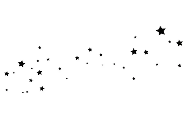 Black Shooting Star with Elegant Star Trail on White Background.