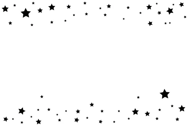 Stella Cadente Nera Con Elegante Star Trail Sfondo Bianco — Vettoriale Stock