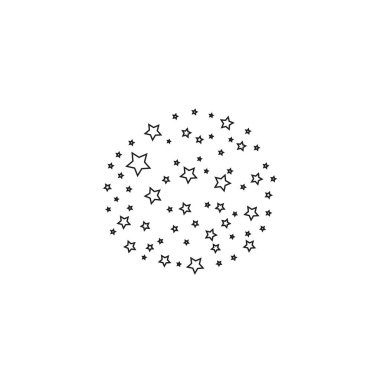 Beyaz arka plan üzerinde zarif yıldız izi ile siyah kayan yıldız