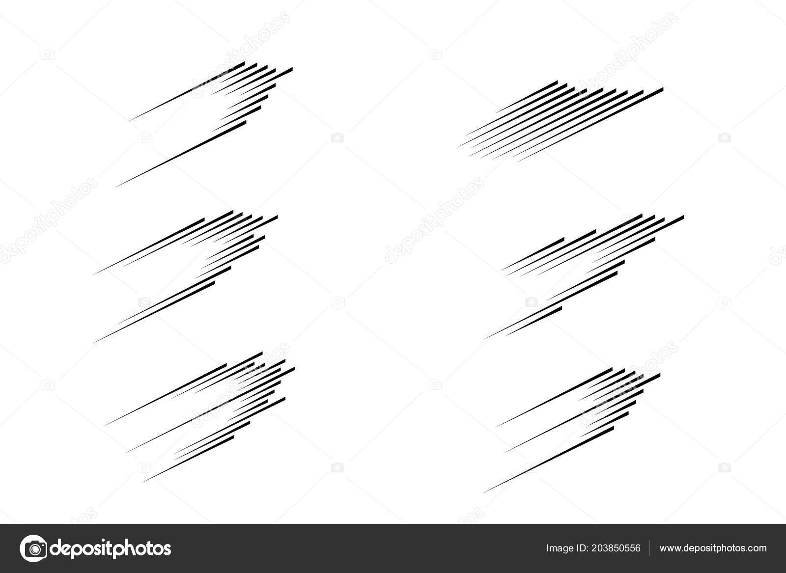 Set speed lines isolated set. Motion effect for your design. Black lines on  white background. Vector Stock Vector by ©daniilexe.gmail.com 203850556