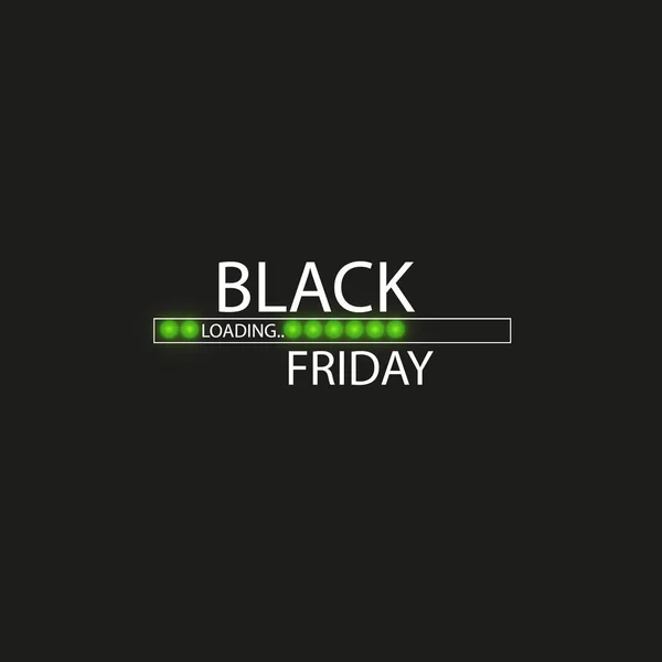 Black Friday with Loading Bar . Black Friday Sale Concept — Stock Vector