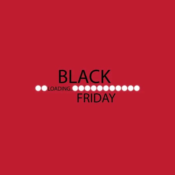 Black Friday med lastning Bar. Svart fredag försäljning koncept — Stock vektor