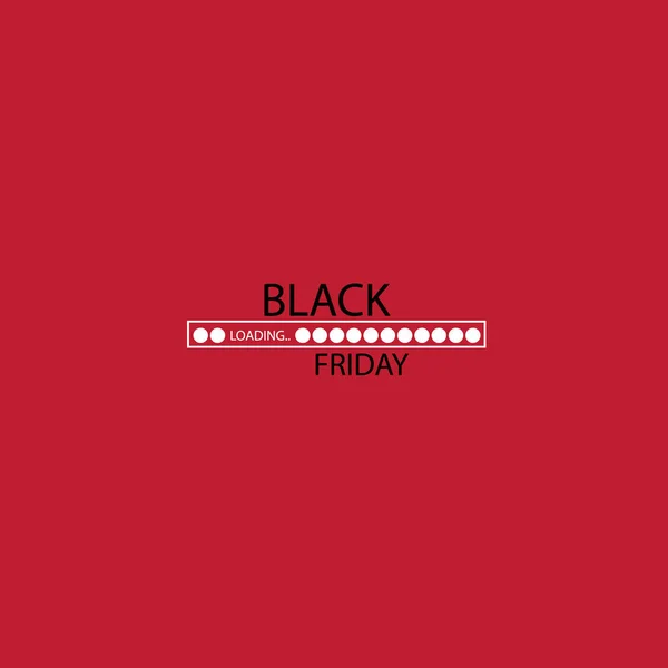 Black friday. Progress loading bar. Vector illustration — Stock Vector