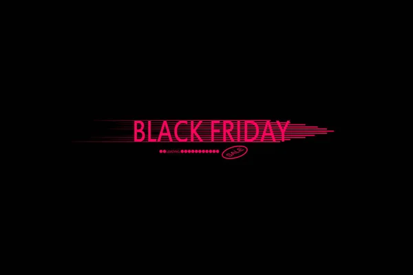 Black Friday Icono de velocidad y barra de carga en el fondo negro  , — Vector de stock