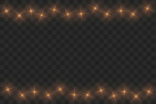 Huella de polvo de estrellas doradas partículas brillantes aisladas sobre fondo transparente. Ilustración de onda de brillo de oro vectorial . — Archivo Imágenes Vectoriales