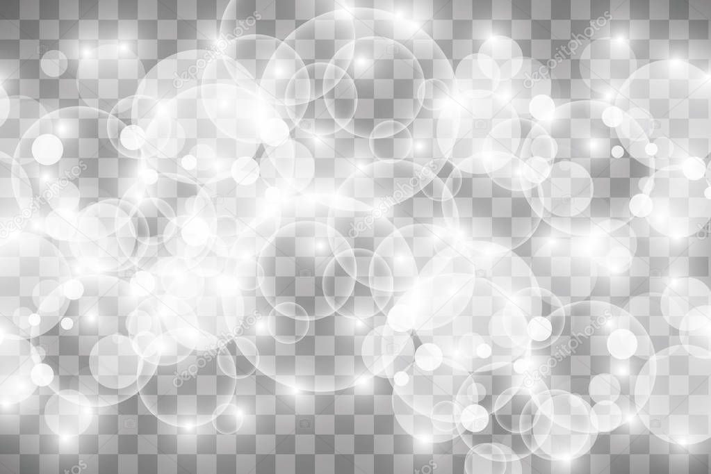 Glow light effect. Vector illustration. Christmas flash. dust. White sparks and glitter special light effect. vector sparkles on transparent background. Sparkling magic dust particles