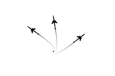 Uçaklar uçar telefonda. Turizm ve seyahat. Geçiş noktası bir turistik gezi için tasarlanmıştır. ve beyaz bir arka plan onun yolda. Vektör çizim