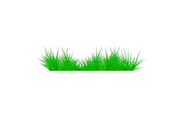 Green grass on a white background. glade in the forest of grass — Stock Vector