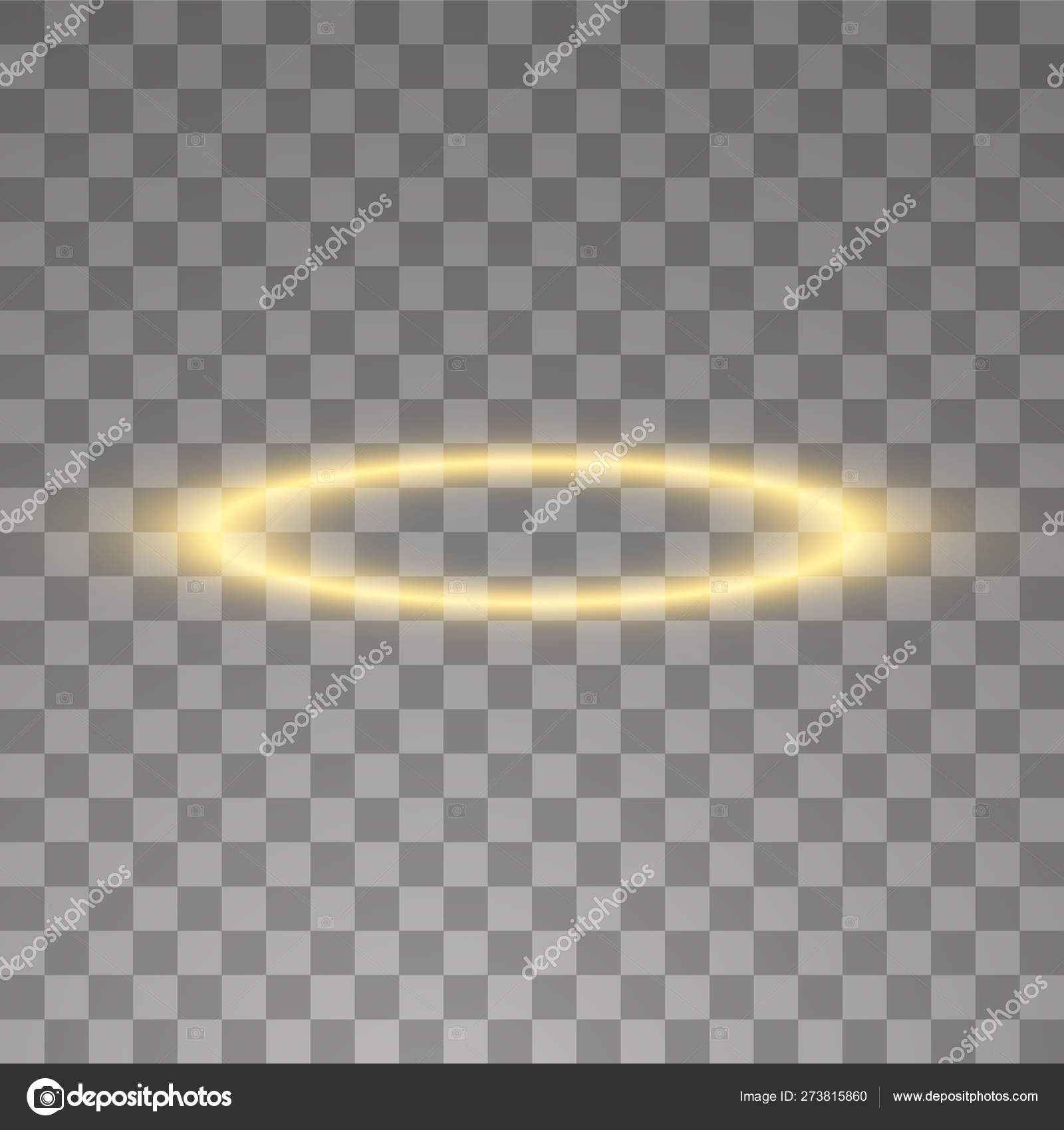 depositphotos 273815860 stock illustration gold halo angel ring isolated