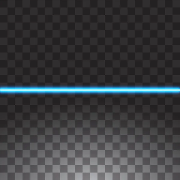 Niebieska świecąca linia neonowa. Efekt prędkości ruchu. Abstrakcyjne światła linii na przezroczystym tle. Łatwa wymiana do dowolnego obrazu. — Wektor stockowy