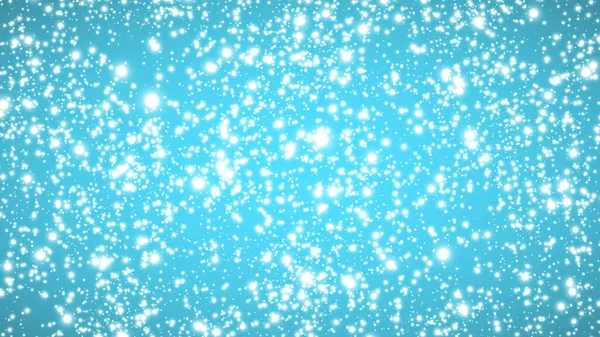 Fallande snö på en blå bakgrund — Stock vektor