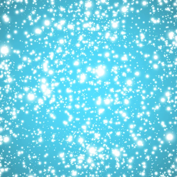 Падающий снег на синем фоне — стоковый вектор