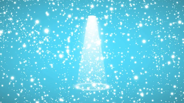Vector blauer Hintergrund und Lichter Glänzender Weihnachtsbaum und Schnee Isoliert auf transparentem Hintergrund für Ihr Design. Weißer Baum als Symbol für ein frohes neues Jahr, frohe Weihnachten. Hell — Stockvektor
