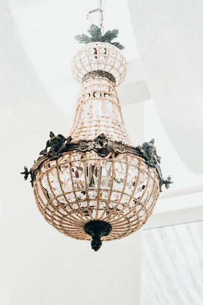 Vintage Lampa Rummet Dekorerade Lampor — Stockfoto