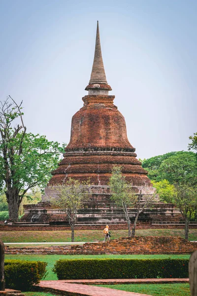 Buddha image in Sukhothai Historical Park, Temple Thailand