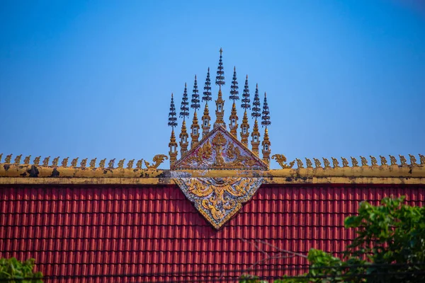 Templo arte do Laos Bela arte — Fotografia de Stock