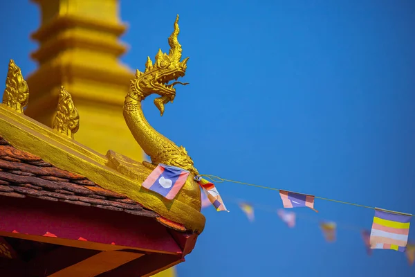 Храмове мистецтво Лаосу прекрасне мистецтво — стокове фото